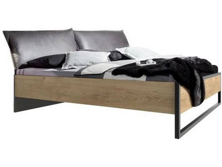 Futonbett 180x200 Detroit, Eichefarben+Graphit