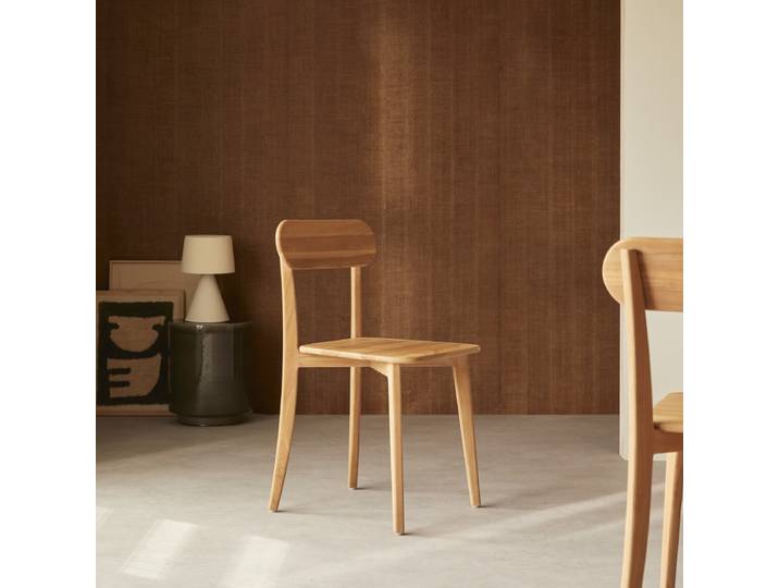 Stuhl Abel aus Teakholz - Natur