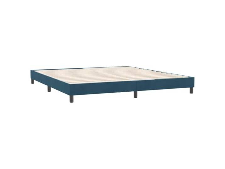 KTHLBRH Doppelbett dunkelblau 180 x 210 cm Samt Lattenrost inklusive, robuste Struktur, keine Matratze, Montage erforderlich