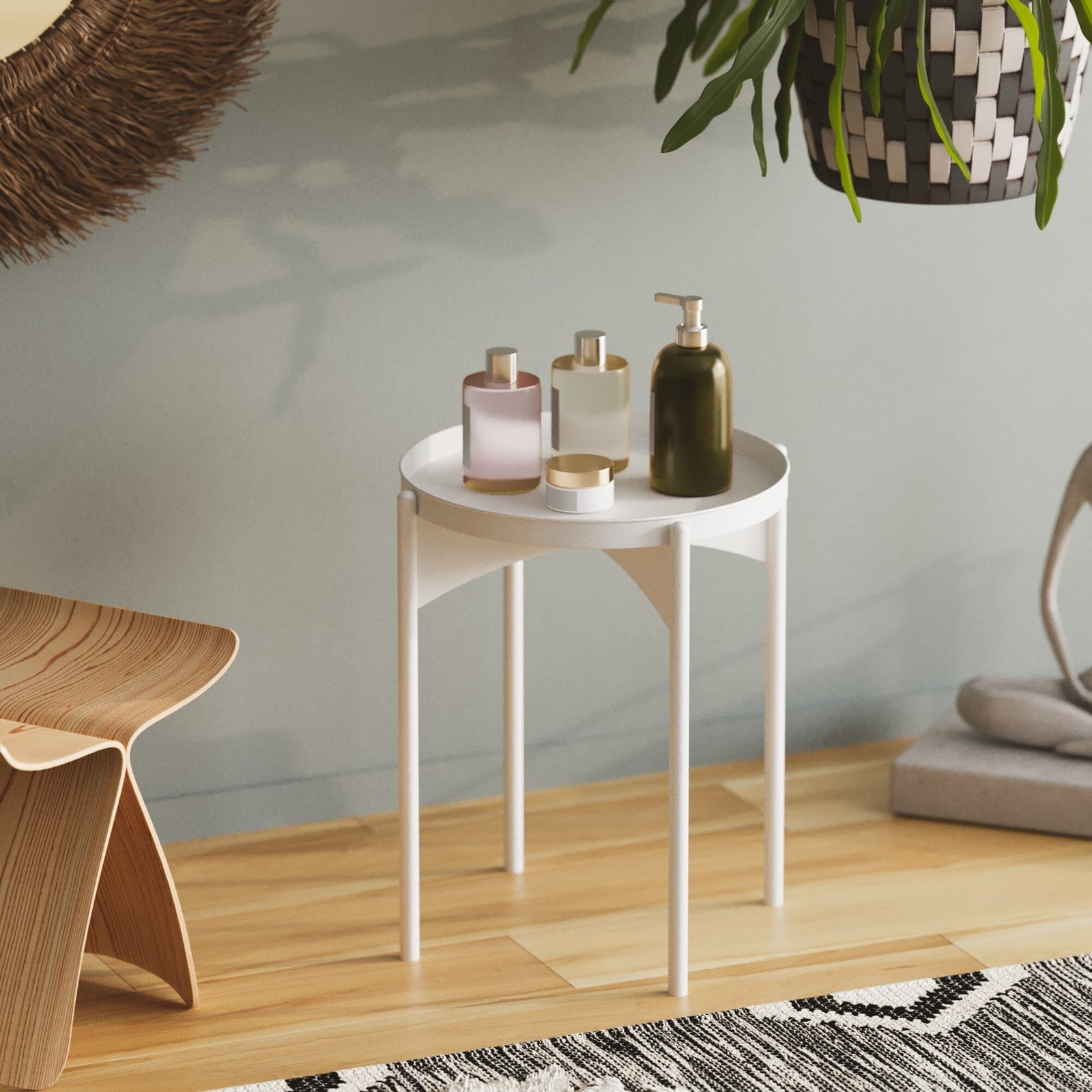 Skye Decor Salontafel Shb-002-C, Wit, B: 44 cm, D: 44 cm, H: 57 cm
