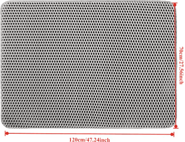 Inspire Picks Extra Large Double Layer Cat Litter Mat With Waterproof Floor Protection gray