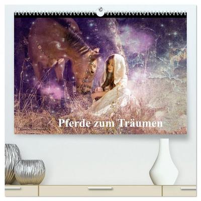 Pferde zum Träumen (hochwertiger Premium Wandkalender 2026 DIN A2 quer), Kunstdruck in Hochglanz