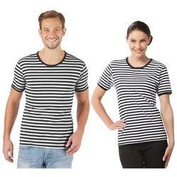 Kurzärmeliges Ringelshirt "Black Stripes" unisex