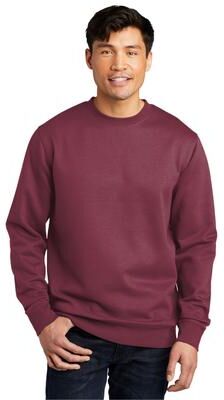 District DT6104 V.I.T. Fleece Crew T-Shirt in Plum size 3XL   Cotton