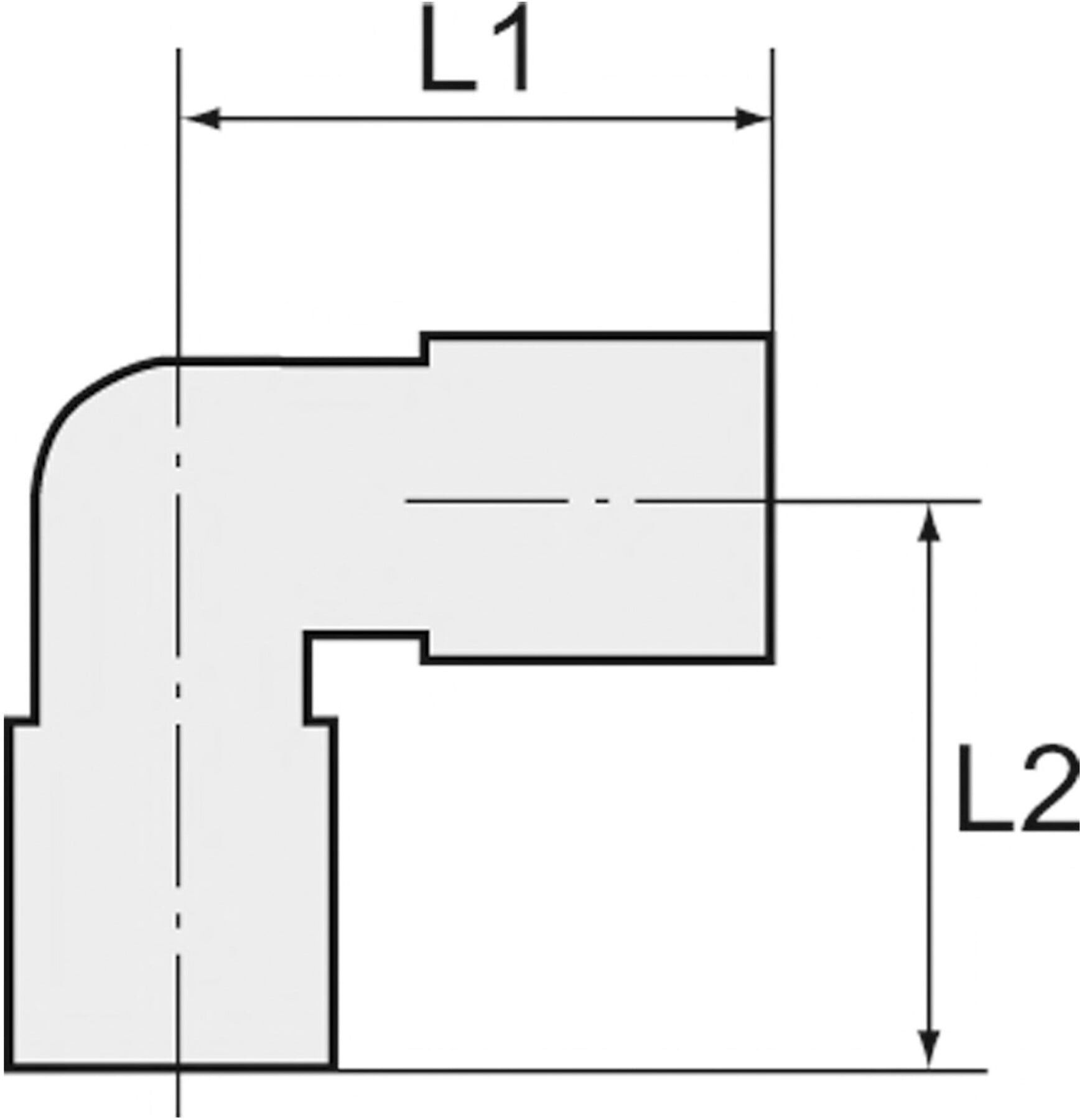 Riegler Winkel-Einschraubverschraubung, R 1/8 a., Rohr-Außen-Ã˜ 6 (N 90)