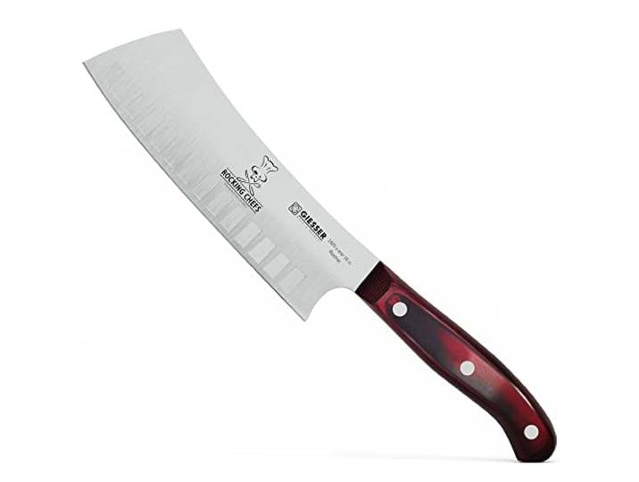 GIESSER seit 1776 - Made in Germany - Japanisches Kochmesser 16 cm, Kullenschliff Rocking Chef, PremiumCut Yochobo No 1, Küchenmesser, mikarta, rostfrei, deutsches Grillmesser scharf