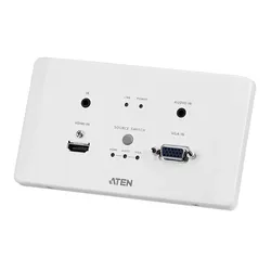 Aten HDMI HDBaseT-Lite Verlängerung, KVM Switch, Weiss, Grau
