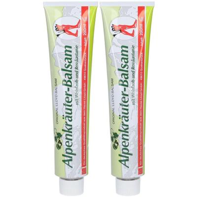 Alpenkräuter Balsam m.Weinlaub+Rosskastanie Lloyd 2x 2x200 ml