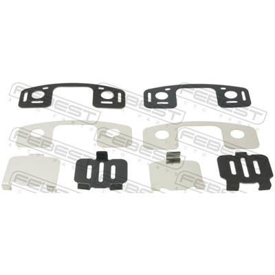 FEBEST Anti-Quietsch-Folie, Bremsbelag (Rückenplatte) 0403cs6r Hinterachse für MITSUBISHI