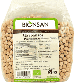 Bionsan Grão-de-Bico Pedrosillanos Orgânico 500g