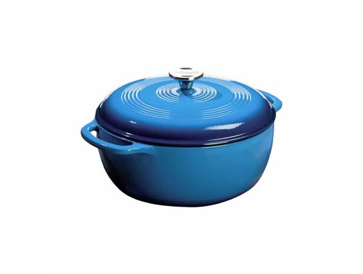 Lodge Schmortopf aus emailliertem Gusseisen, 6 l, Blau