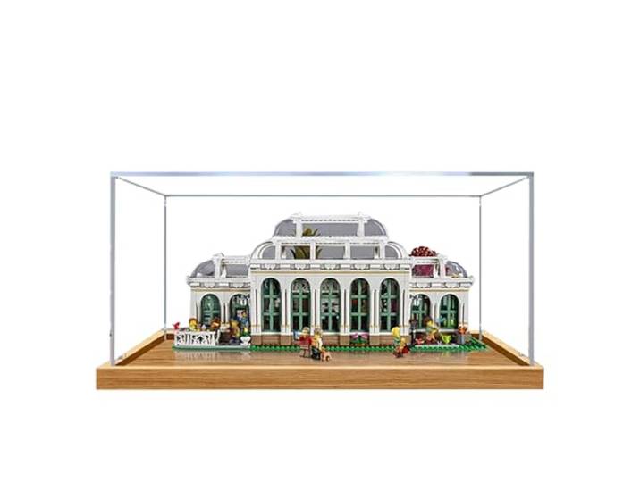 NNIESSD Staubdichte Acryl-Displaybox Kompatibel mit Lego 21353 Wunderbare Botanische Garten-Vitrine, 3 mm