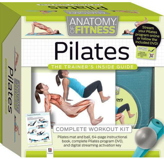 Hinkler Anatomy of Fitness Pilates The Trainers Inside Guide Complete Workout Kit