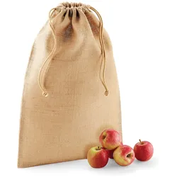 Westford Mill Jute Tasche mit Zugkordel Jute-Tasche W415