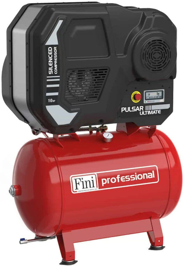 Fini PULSAR ULTIMATE K50-270-10 SD , 270 litri , 10 bar , 10 Hp , 400v , silenziato professionale con ETMI