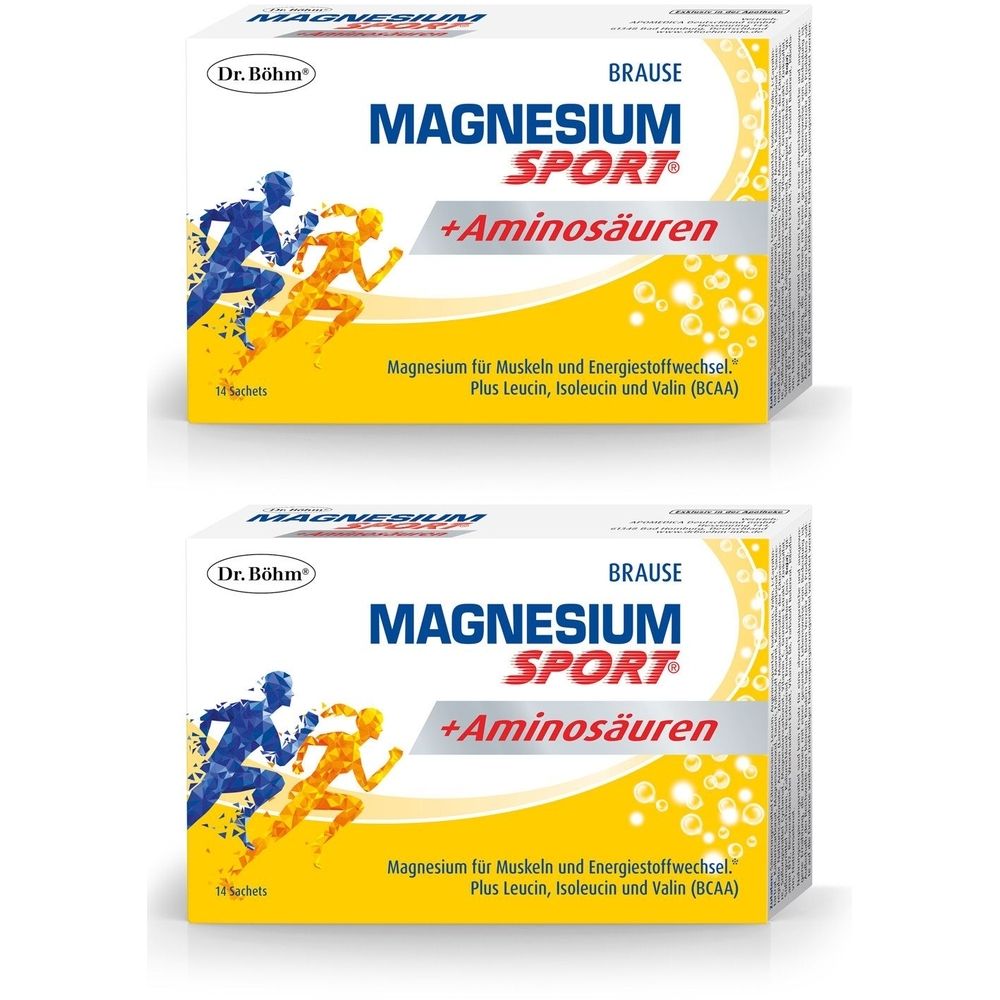 Dr.böhm Magnesium Sport+Aminosäuren Granulat 2x 2x14 St