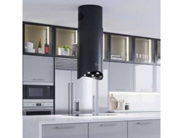 Hotte îlot - GURARI - GCH P 893 BL Diamond - 40 cm - 850 m³/h - Noir mat