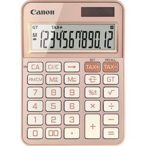 Canon Taschenrechner KS-125KB, MwSt-Berechnung, 12-stelliges LC-Display, Solar- & Batteriebetrieb
