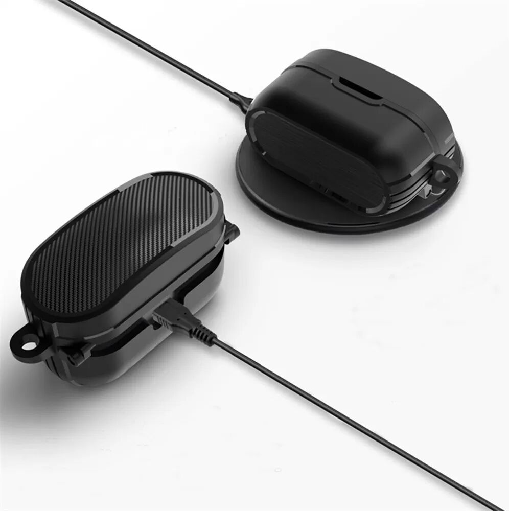 INF TPU-Schutzhülle kompatibel mit Sony WF-1000XM4 Kabellosen Bluetooth-Ohrhörern – Stoßfest, Staubdicht Schwarz