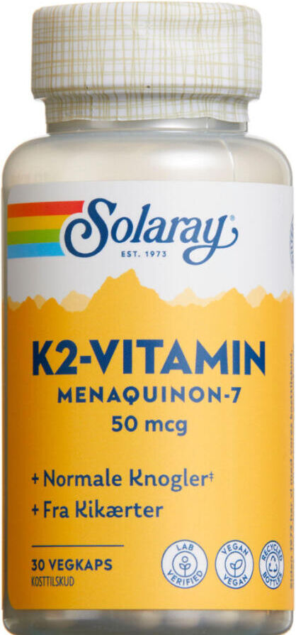 Solaray K2-Vitamin 50 Mikg Kosttilskud 30 stk