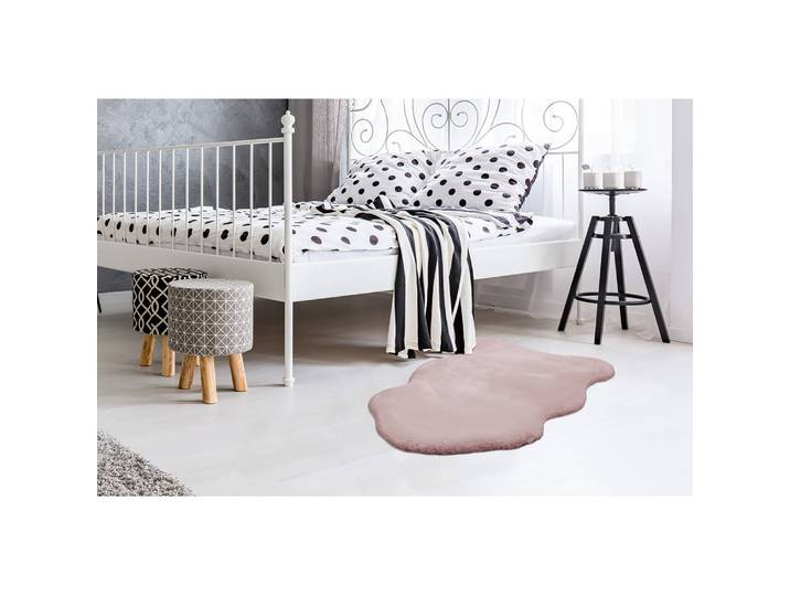 Schafsfell Rabbit 200 Pink/Rosa 60 x 90cm Webstoff