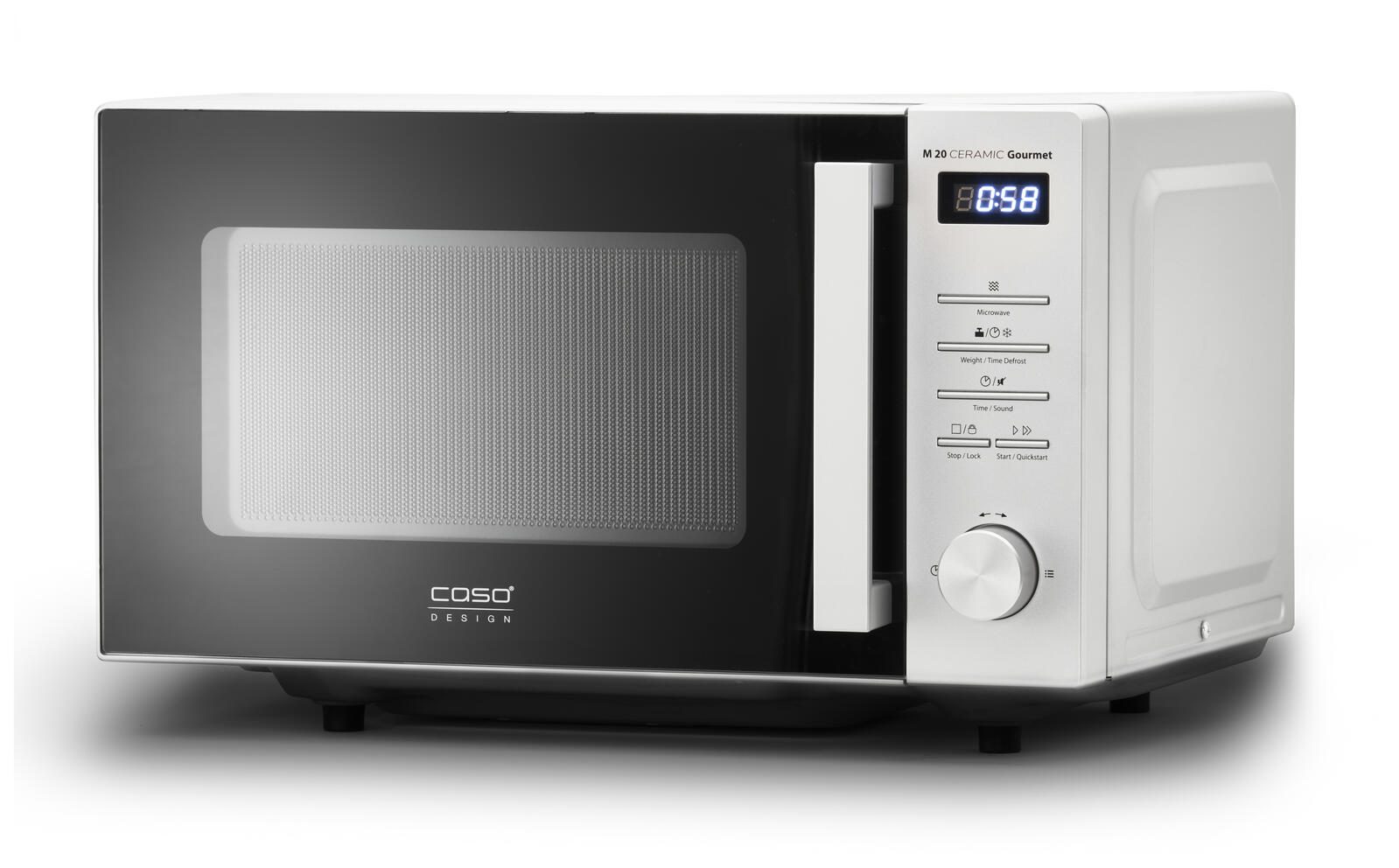 caso® Mikrowelle M20 Ceramic Gourmet 700 W silber 3321