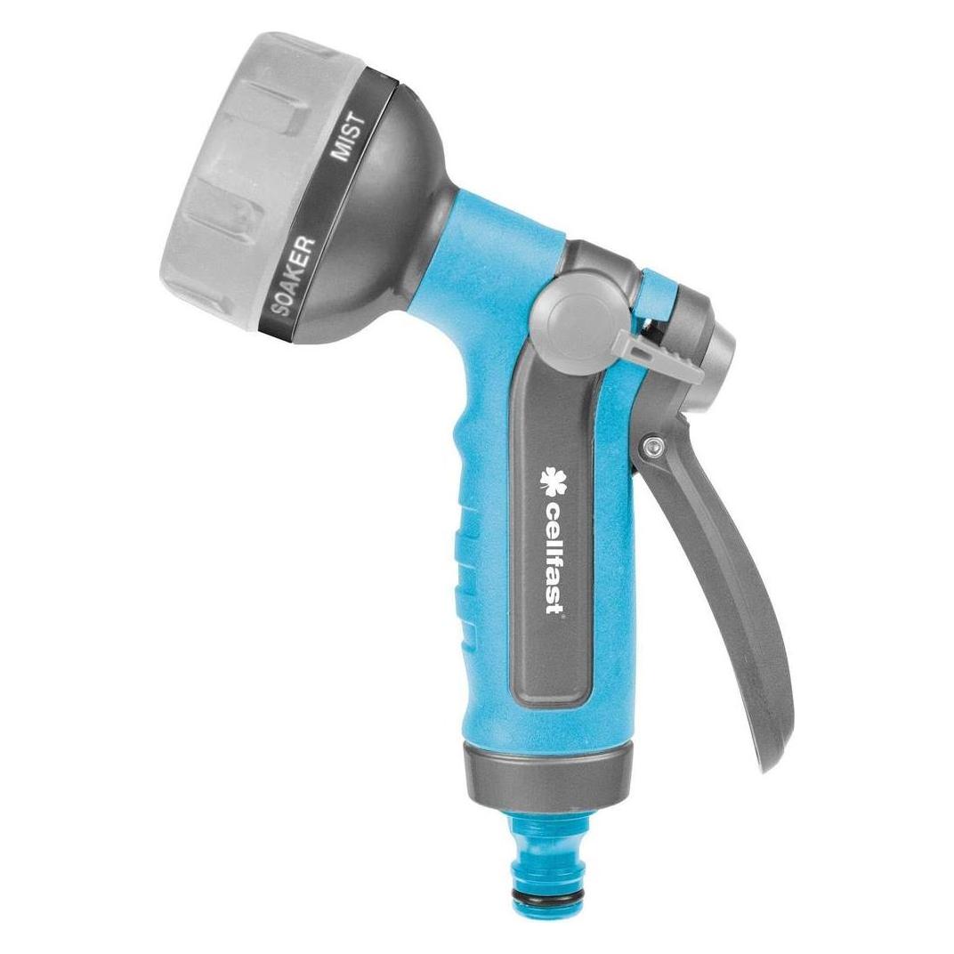 MGA Cellfast 52-029 Pulse 6 Pistolensprenger mit 6 Funktionen Gartenbrause Garten Handbrause Spritzpisto (C52-029)
