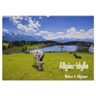 Allgäu-Idylle (Wandkalender 2027 DIN A2 quer), CALVENDO Monatskalender