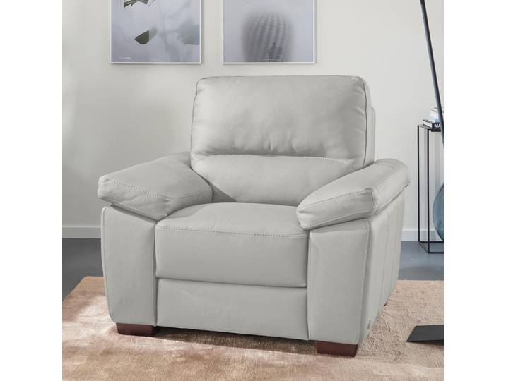 Sessel CALIA ITALIA Gaia, hochwertiger, edler Ledersessel mit erstklassigem Sitzkomfort , braun (tortora), B:100cm H:92cm T:94cm, Leder SORRENTO - 100% Leder;Leder BULL - 100% Leder, Sessel, Sessel, in zwei hochwertigen Lederqualitäten