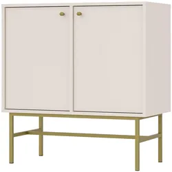 KOMMODE TORINO 84/86/41 cm mit 2 Türen Beige