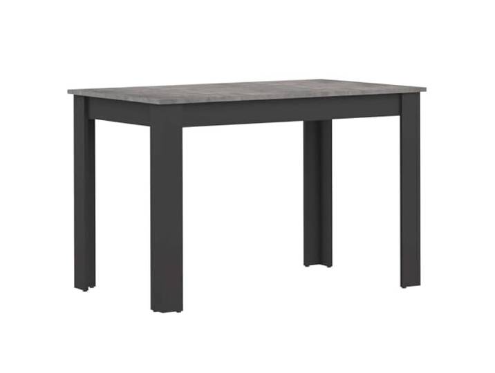 Symbiosis Nice Table à diner\, Noir et Béton 110x70x73\,1 cm