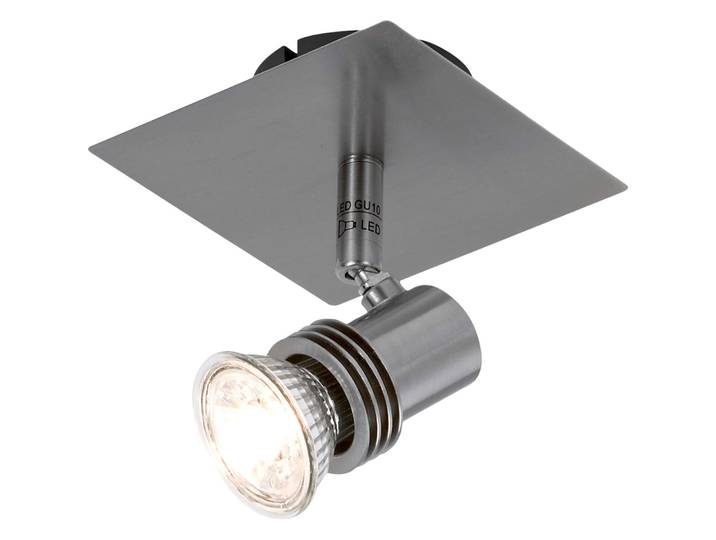 Spot Calisto Nickel Metall 480 lm B 11 cm - LED - Lichtfarbe: Warmweiss - LED Energiesparlampen
