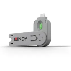 Lindy 40621 Schnittstellenblockierung Türblockierschlüssel USB Typ-A Grün Acrylnitril-Butadien-Styrol (ABS) 1 Stück(e)