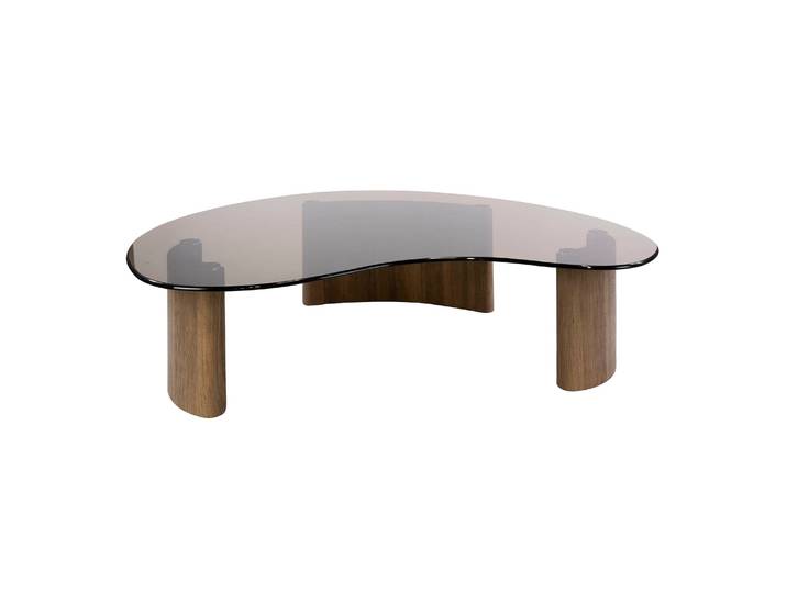 Clemento Tinto Couchtisch Bronzefarbenes Glas
