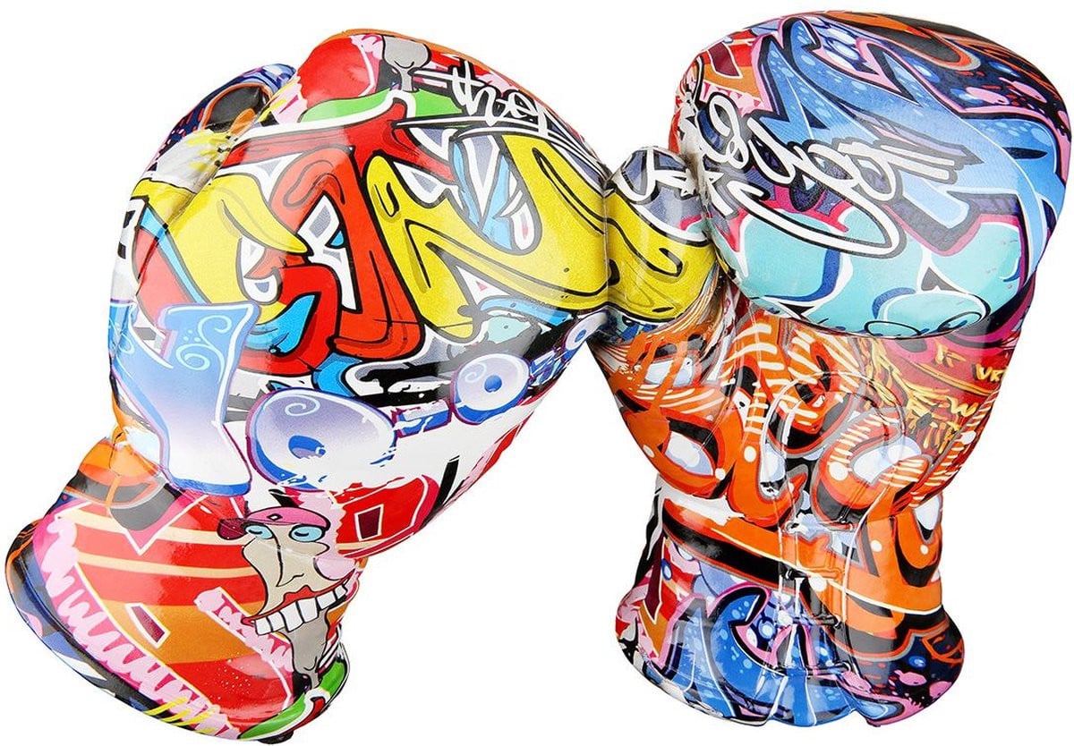 Gilde Handwerk Sculpture Beeld Boks handschoenen Street Art Poly
