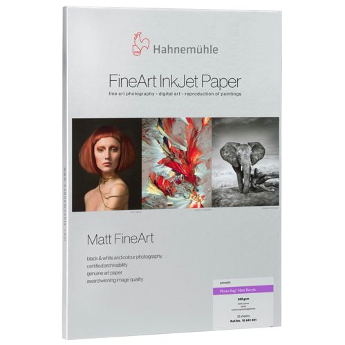 Hahnemühle Photo Rag Baryta A 3+ 308 g, 25 Blatt, matt