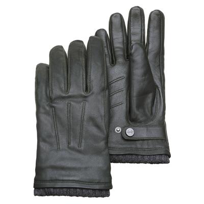 Lederhandschuhe PEARLWOOD "Newton", Herren, Gr. 10, braun (pine), Ziegenleder, unifarben, Handschuhe, leichte Vintage Optik durch Waxfinish