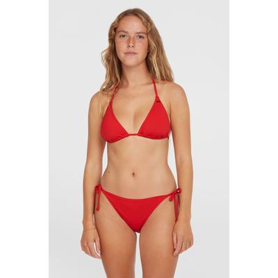 Triangel-Bikini O'NEILL "ESSENTIALS CAPRI BONDEY BIKINI SET", Damen, Gr. 38, N-Gr, rot (rot coat), Obermaterial: 85% Polyamid, 15% Elasthan, Bikini-Sets Triangel-Bikini, mit herausnehmbaren Pads