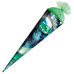 Roth Schultüte Racing eckig Schutzspitze Tüllverschluss 85 cm