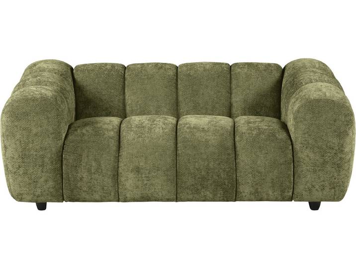 Canapé droit style bubble en tissu Courcelles - 2 places - Vert