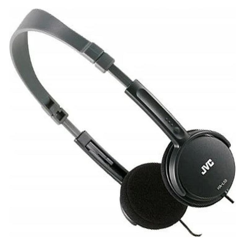 JVC HA-L50 Stereokopfhörer, schwarz (Keine Geräuschunterdrückung, Kabelgebunden) (HA-L50-B)