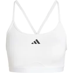 adidas Aeroreact 3-Streifen Sport-BH Damen 001A - white M