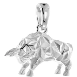 trendor 31062 Anhänger Stier Origami-Style 925 Sterling-Silber