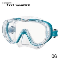 Tusa Tauchmaske M-3001 Freedom Tri-Quest - Ocean Green