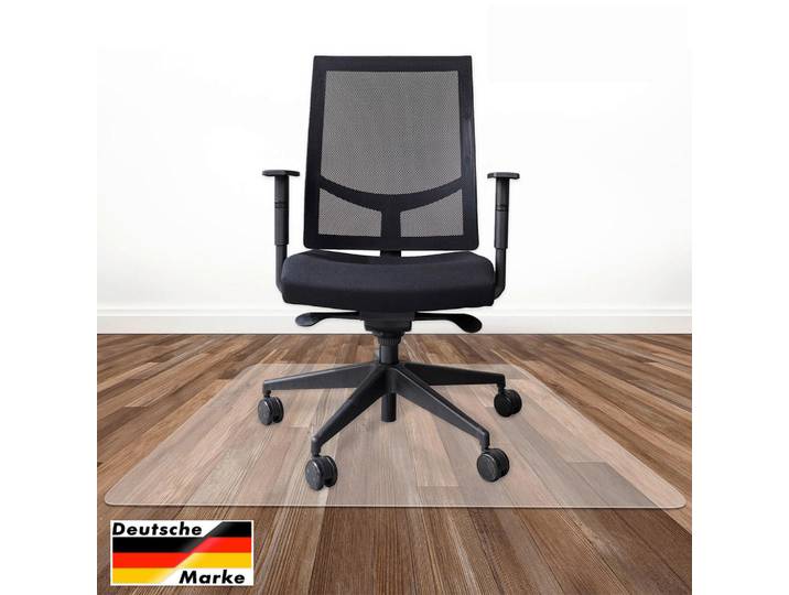 Bodenschutzmatte aus recyceltem Pet, Transparent, Kunststoff, rechteckig, 114x150 cm, für Fußbodenheizung geeignet, für alle Fußböden geeignet, schützt den Fußboden, kratzfest, abriebfest, Teppiche und Böden, Bodenbeläge, Bodenzubehör, Bodenschutzmatten