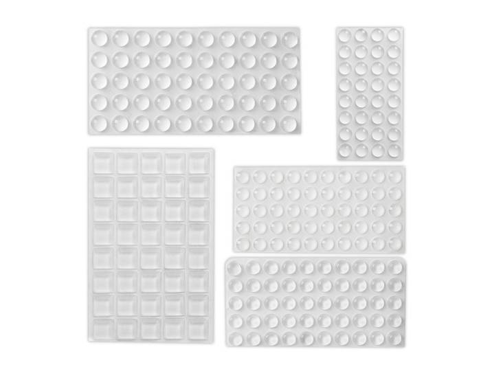Selbstklebende Gummipuffer 222er-Set Transparent