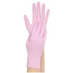 Franz Mensch 100 Nitril »Safe Light« Einmalhandschuhe L pink, puderfrei pink