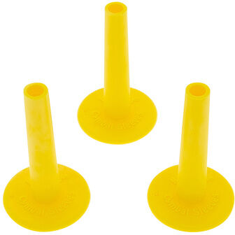No Nuts Cymbal Sleeves 3pcs Yellow Gelb