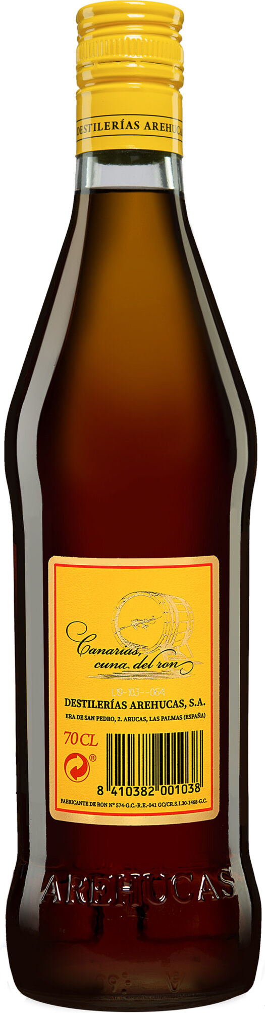 Destilerías Arehucas Ron Arehucas Carta Oro - 0,7 L. 37.5% Vol. aus Spanien
