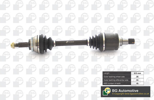 Bga Antriebswelle Ds7608l Vorderachse Links Für Toyota